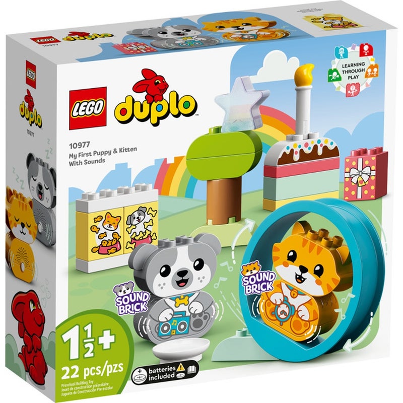 LEGO - My First Puppy & Kitten with Sounds Set 22PCS - 10977 - Image 1