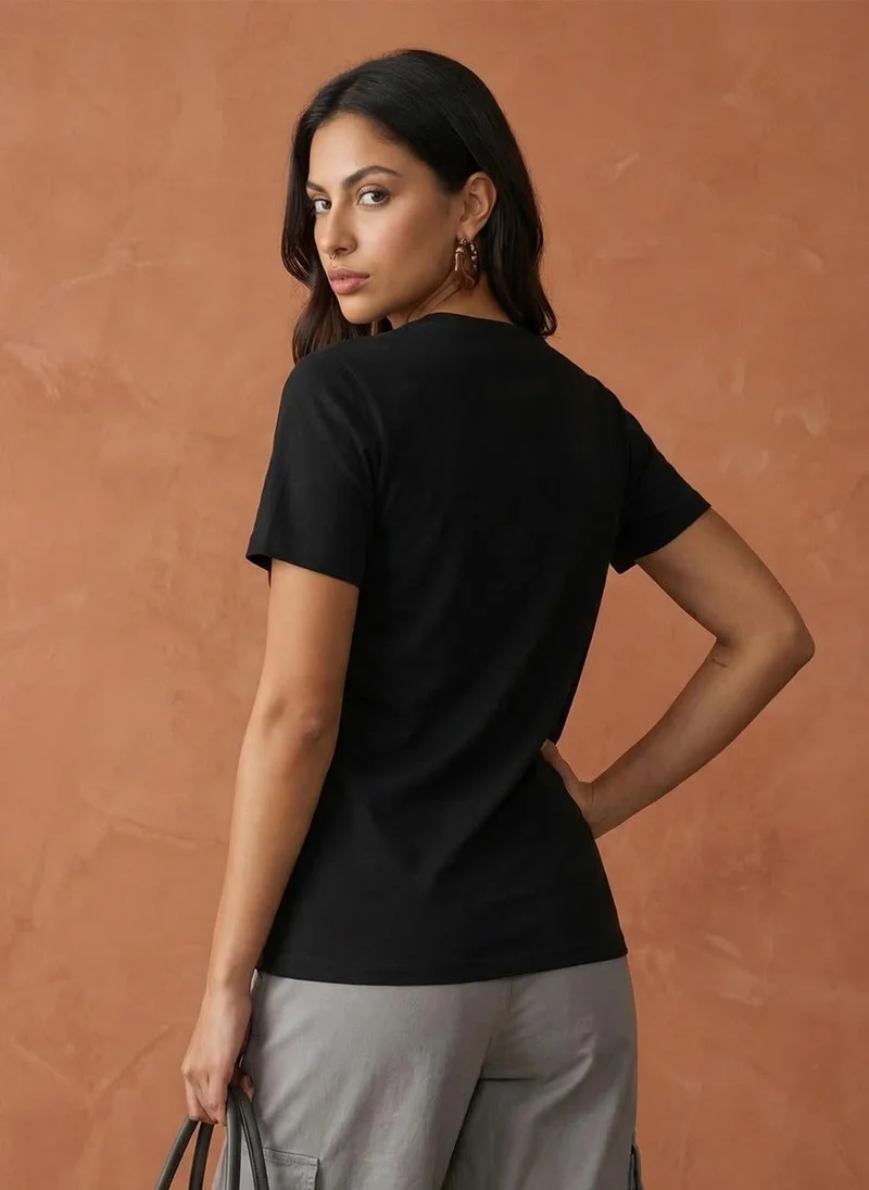 نوبيرو Nobero Women Printed T-shirt