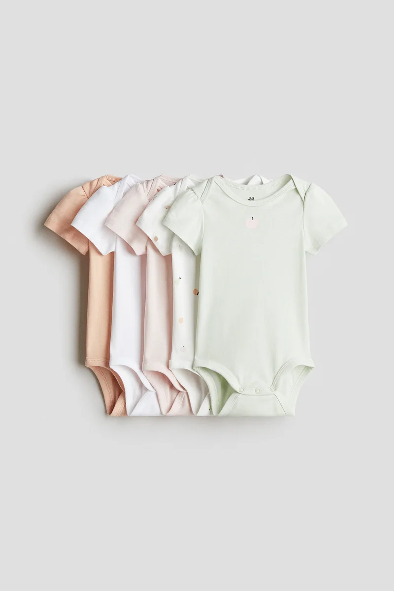 H&M 5-pack cotton bodysuits