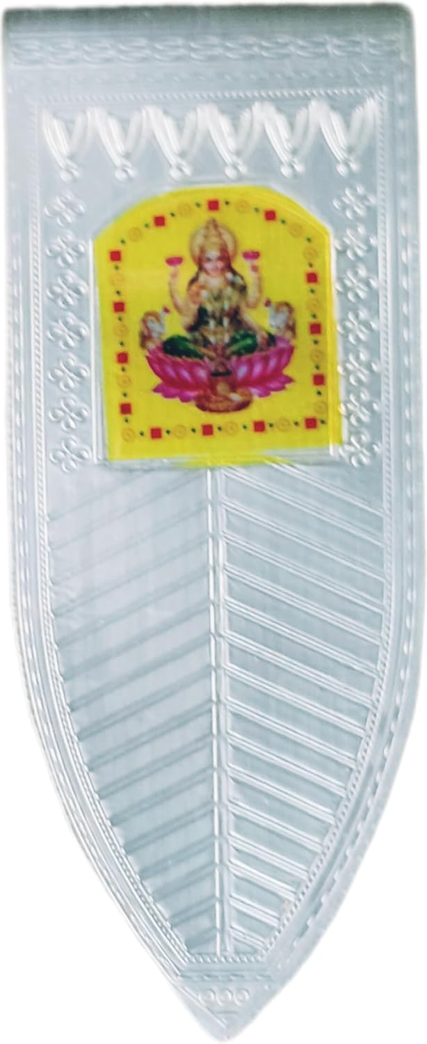 HOPE KART Hope Kart Toran for Main Door Pooja Mandir Decoration Entrance for Diwali Laxmi Bandanwar Home Garland with Side Hanging Loop Pure Silver 1 Silver Laxmi Toran 1  - Image 5