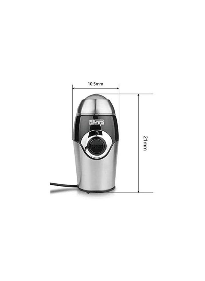 DSP DSP Coffee Grinder 200W with Pure Copper AC Motor, Stainless Steel Bowl & Blades, and Safety System - Operates Only with Secure Lid, KA3001  - Image 4
