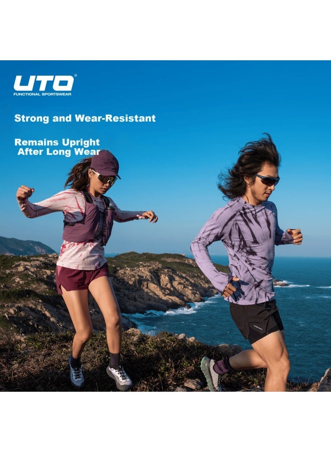 Uto Tie-dye Merino Wool Quick-dry Shirt For Hiking And Trekking Men’s Far Mountain Blue XL - Image 2