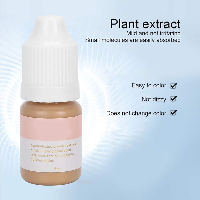 klarako Permanent Makeup Tattoo Inks, Professional Microblading Pigment Lip Eyebrow Tattoo Color Correction Pigment Ink 8ml(China Yellow) China Yellow - Image 2