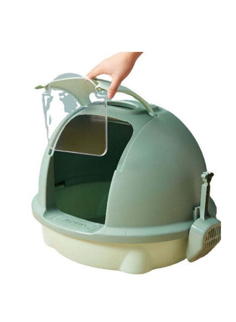 Enclosed Cat Litter Box Odor-proof And Anti-sand Cat Litter Toilet for Cats - Image 2