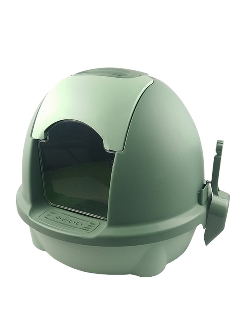 Enclosed Cat Litter Box Odor-proof And Anti-sand Cat Litter Toilet for Cats - Image 1
