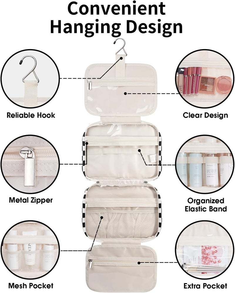 Narwey Travel Hanging Toiletry Bag Women Makeup Bag Organizer Toiletry Accessories Toiletry Bag - Image 3
