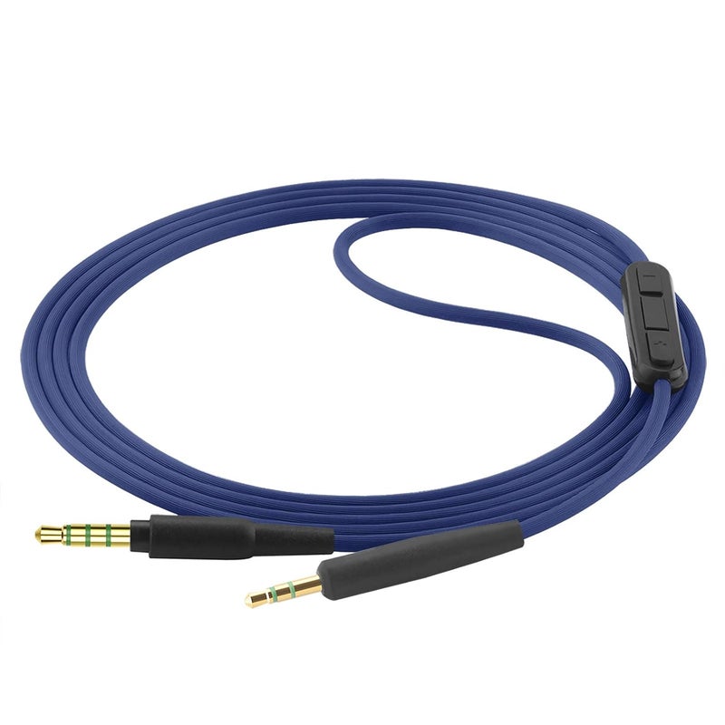 Geekria Audio Cable with Mic Compatible with JBL Tune 770NC 710BT Live 660NC 650BTNC Headphones, 2.5mm to 3.5mm Replacement Cord with Inline Microphone and Volume Control (4 ft / 1.2 m) - Image 2