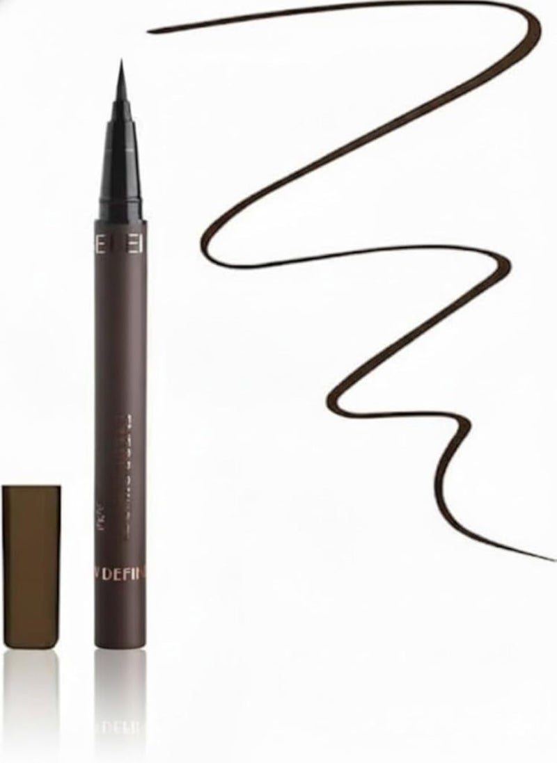 Liquid Waterproof Eyebrow Makeup For Detailing & Adding Dimension, Vegan & Cruelty-Free, Seamless Brows that Last All Day Long, dark Brown