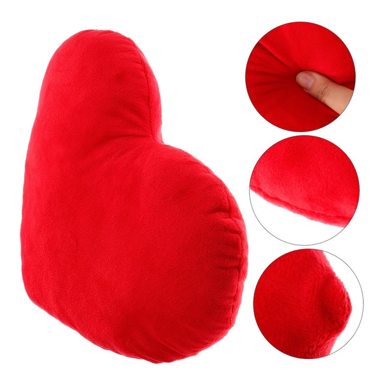 Soft Plush Heart Shaped Decorative Pillow For Couch Bed Home Decor Valentine Day - Image 3