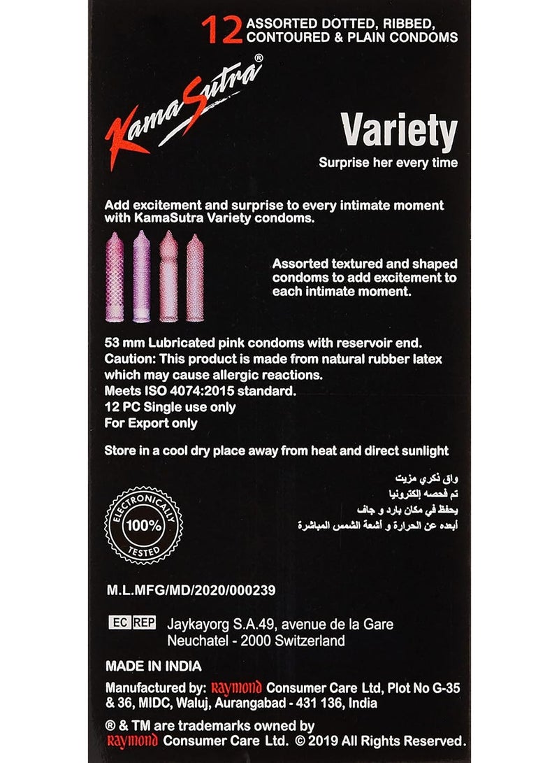 Kamasutra 12-Variety Condom Assorted - Image 2