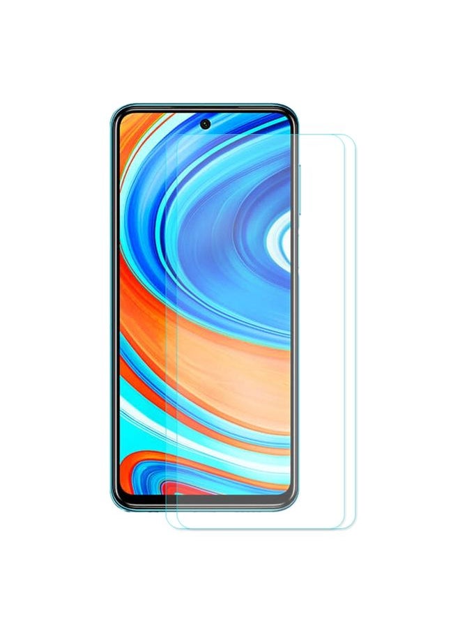 ENKAY Screen Protector For Xiaomi Redmi Note 9  2 PCS ENKAY Hat-prince 0.26mm 9H 2.5D Curved Edge Tempered Glass Film 