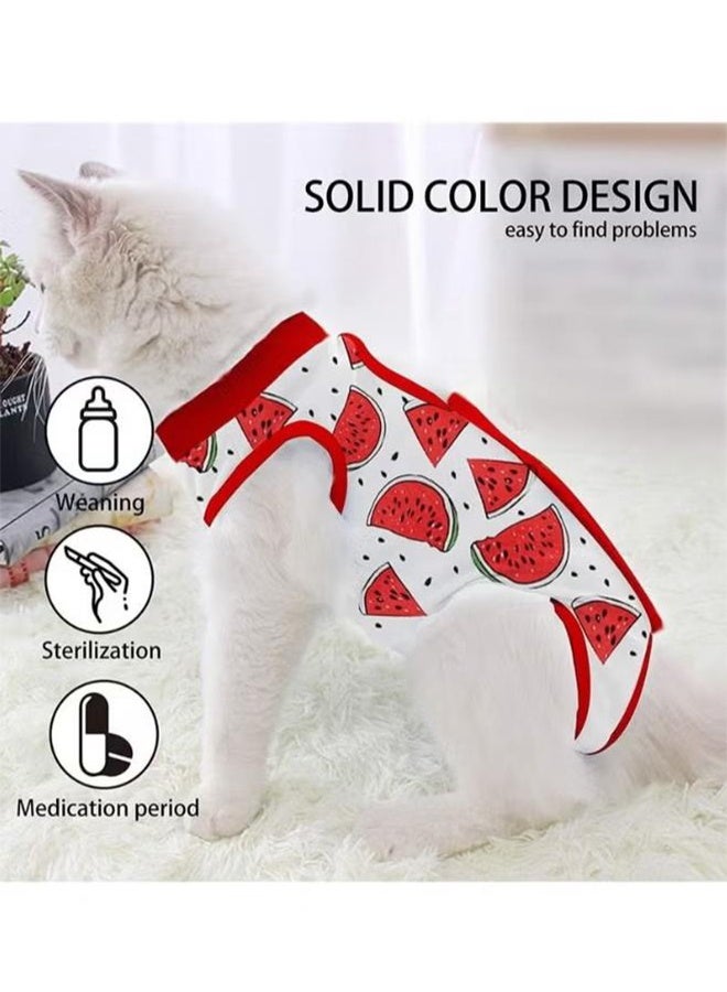 Cat Recovery Suit, Cat Recovery Suit for Abdominal Wounds or Skin Diseases, After Surgery Wear Anti Licking Wounds, Breathable E-Collar Alternative for Cats and Dogs M - Image 5