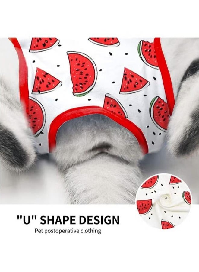 Cat Recovery Suit, Cat Recovery Suit for Abdominal Wounds or Skin Diseases, After Surgery Wear Anti Licking Wounds, Breathable E-Collar Alternative for Cats and Dogs M - Image 4