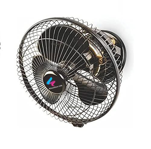 Elixxeton US Elixxeton US 2 Year Warranty Cabin Fan 12 Inch High Speed Copper Motor 2400 RPM Celling Fan Wall fan Comfortable in All Room black Cabin V03  - Image 1