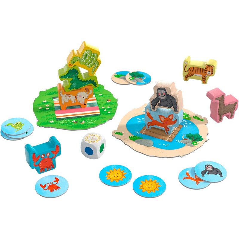 HABA My Very First Games - Animal Upon Animal Junior: Toddler Stacking Game for Preschool Learning Activities & Fun Family Games for Ages 2+ - Image 3