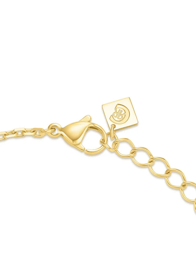 CERRUTI 1881 Bianca Gold Plated Crystal-Embellished 'C' Pendant Necklace for Women