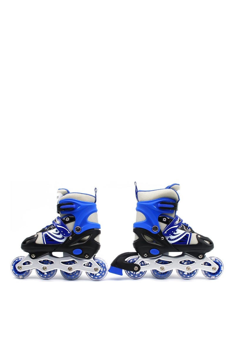 إيزي فيتشور زلاجات مضمنة قابلة للتعديل للأطفال مع عجلات وامضة - زلاجات مضمنة متوفرة بأربعة ألوان وثلاثة أحجام - Image 2