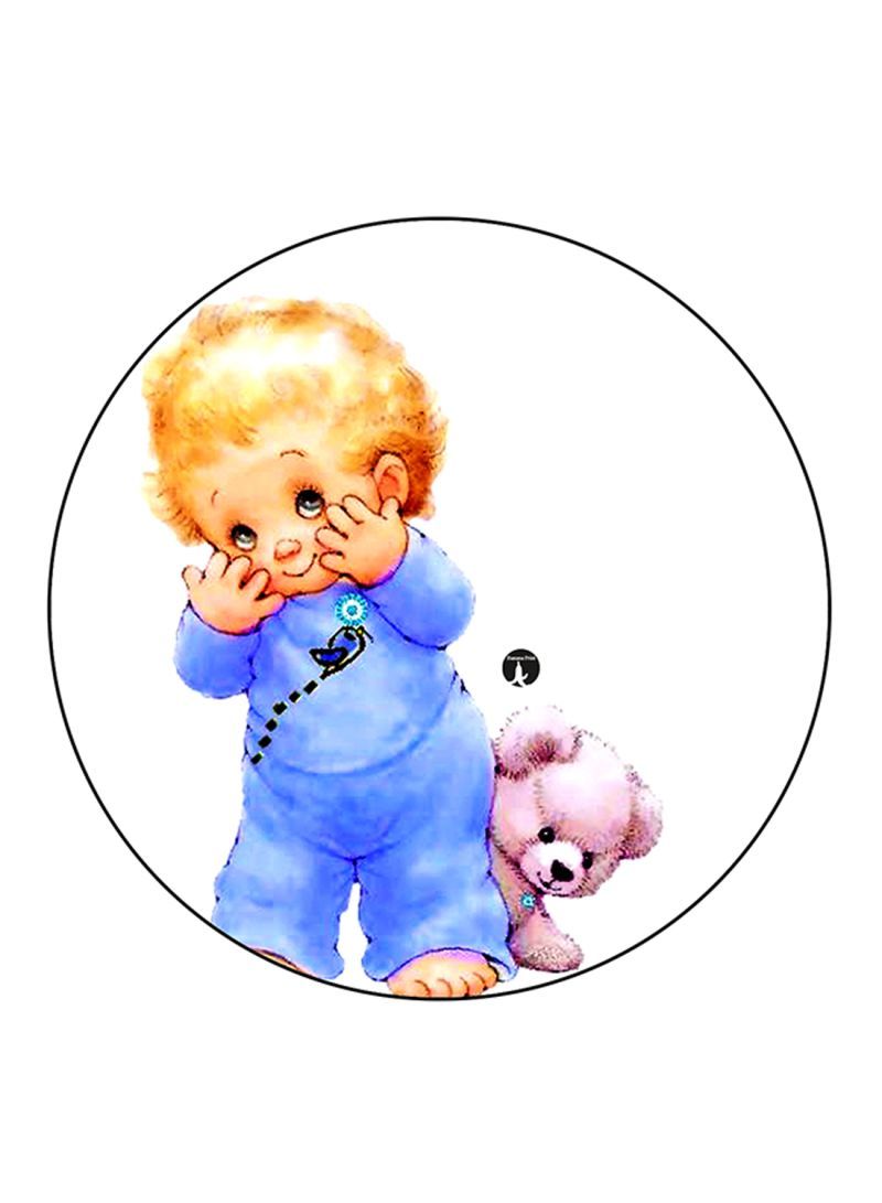 RKN Baby Printed Mouse Pad Round  Multicolour