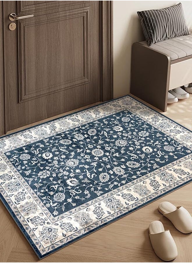 EqiEch Carpet Area Rug Washable Soft Floor Mat Anti Slip Blanket Traditional Rug Pad Living Room Carpets Indoor Accent Entry Carpet For Dining Playroom Nursery Camper Bedside 80 * 120Cm  - Image 1