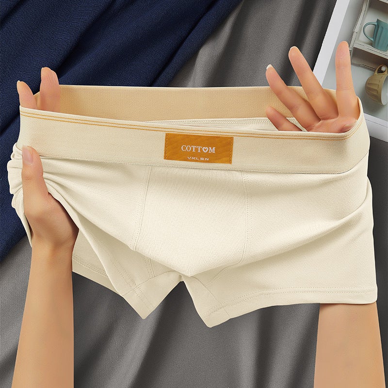 Pure Cotton Men'S Underwear Simple New Style Men'S Women'S Boxer Sports Boxer Solid Color Antibacterial Breathable Shorts - Image 5
