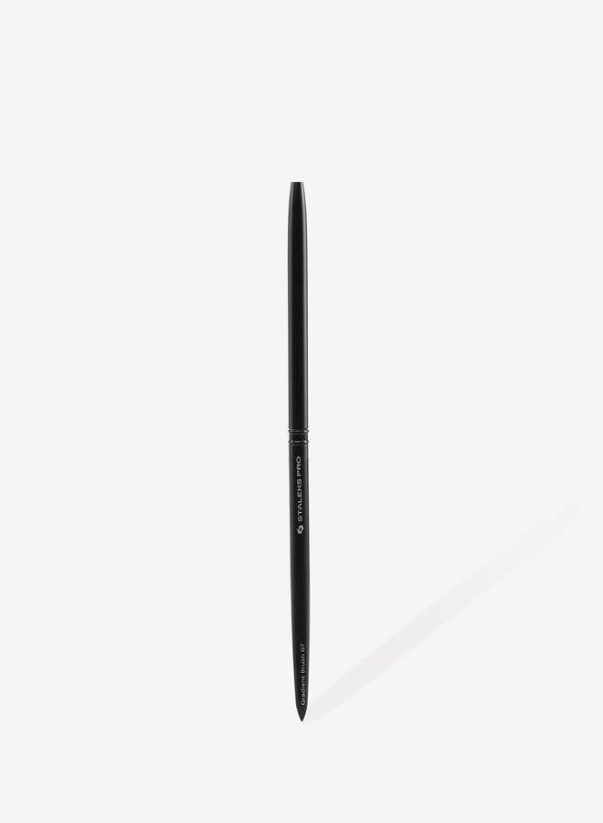 STALEKS PRO Expert Gradient Brush (7mm x 11mm) - Professional Nail Art Ombre Brush with Synthetic Bristles & Ergonomic Aluminum Handle - Image 3