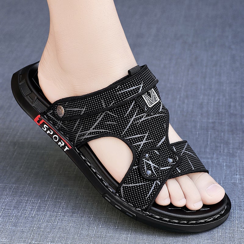 Sandals Men'S Summer Outfit Casual Lightweight Dual-Use Wading Driving Men'S Slippers Boys Beach Sandals Summer - Image 1
