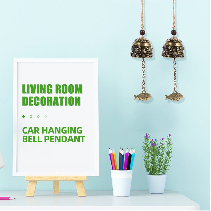 🌱 أجراس رياح على شكل سمكة مع أجراس معدنية للحديقة الخارجية وزخرفة صوتية رنانة - Image 5