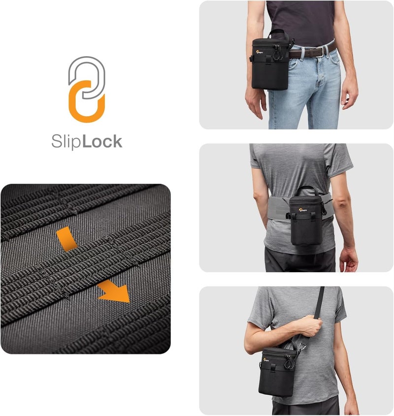 Lowepro ProTactic LCS 11 x 18 III Camera Lens Case, Camera Lens Pouch Bag, fits 50-140mm F/2.8, for DSLR and Mirrorless Cameras, Vol-2L Dim:7.09x4.33x4.33in, Camera Bag,for Photographer/Videographer - Image 4