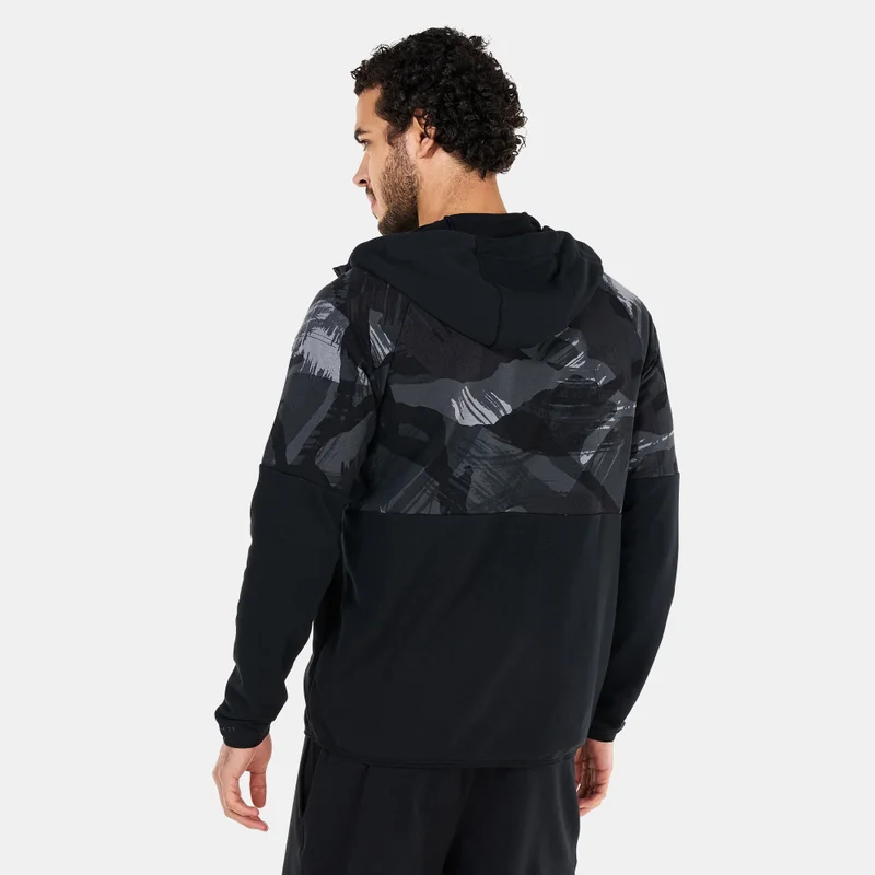 Nike Men's Dri-FIT Fleece Full-Zip Camo Fitness Hoodie