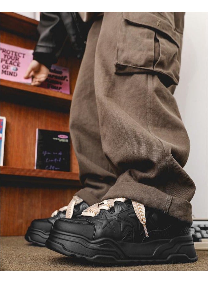 KUYING New Thick Sole Elevated Board Shoes  - Image 2