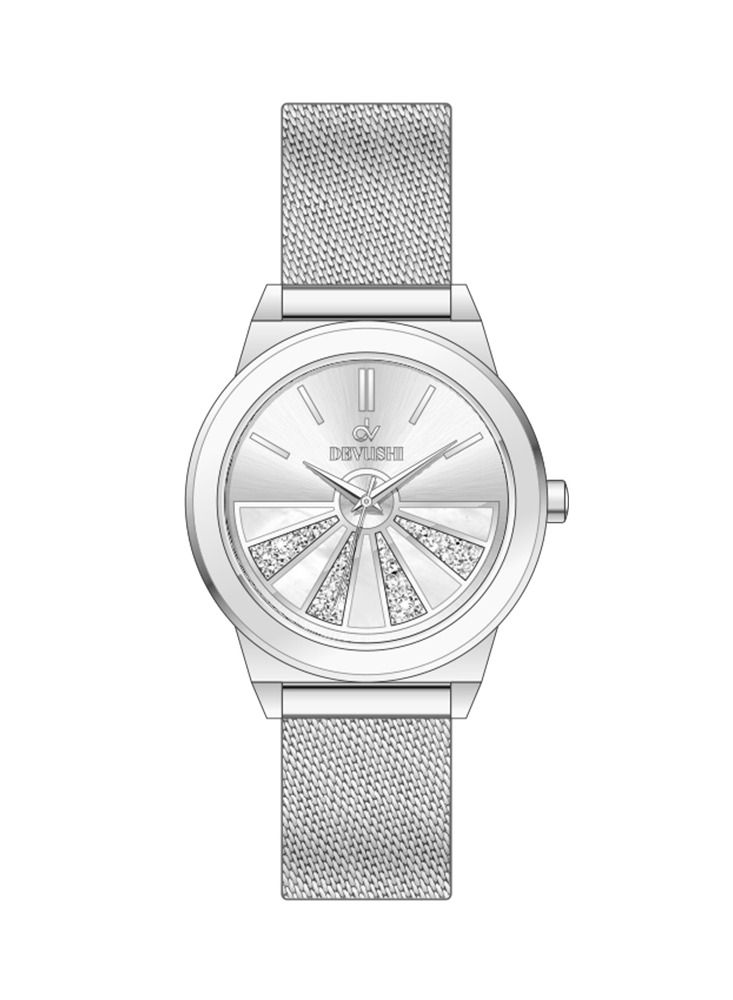 ديفوشي ساعة نسائية حصيرة وميناء انيق ماركة ديفوشي - Image 2