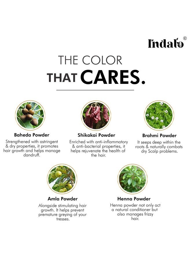 Indalo Ammonia-Free Vibrant Hair Color With Natural Ingredients & Long Lasting Result | Suitable For All Hair Types - 100 G Dark Brown - Image 4