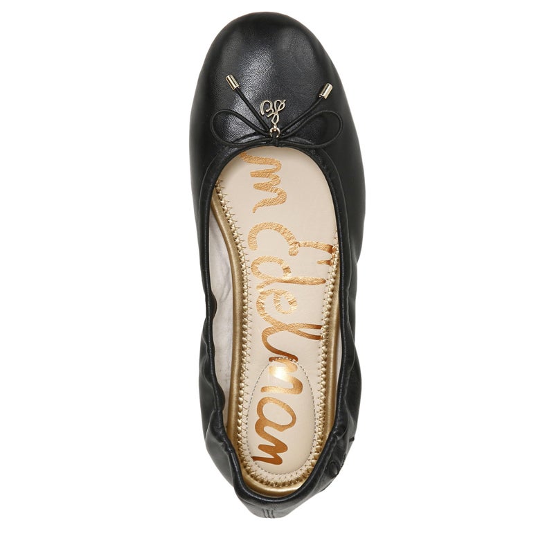 Sam Edelman حذاء سام إيدلمان النسائي فليشيا الكلاسيكي المسطح، جلد أسود، 10 أمريكي - Image 3