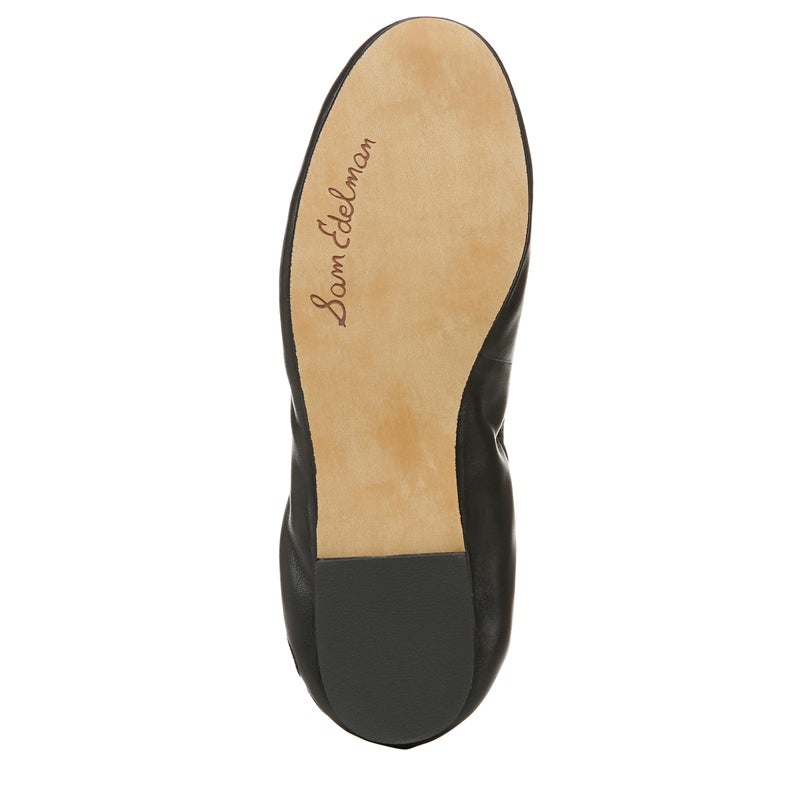 Sam Edelman حذاء سام إيدلمان النسائي فليشيا الكلاسيكي المسطح، جلد أسود، 10 أمريكي - Image 4