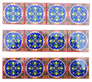 Shiv Kripa Blue Pottery Home Decorative Ceramic Tile High Lighter TilesWall Kitchen Washroom Handmade Tiles 2 x 2 Inch Set of 12 Tiles Red Multi - pzsku/Z9A18CD847F77AEA4A03AZ/45/1745820437/03bcede6-bd34-4ab5-832b-44da4754df53