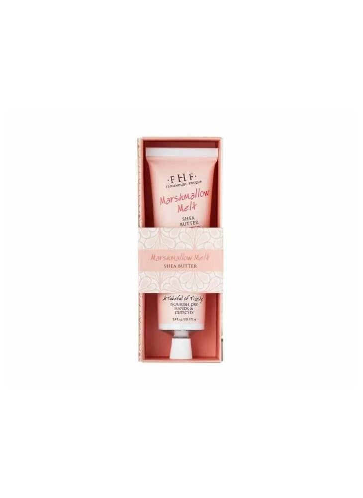 FarmHouse Fresh Farmhouse Fresh Marshmallow Melt Shea Butter – 8 oz Vitamin C and Caffeic Acid Infused Body Lotion with Shea Butter And Cocoa Butter  - Image 1