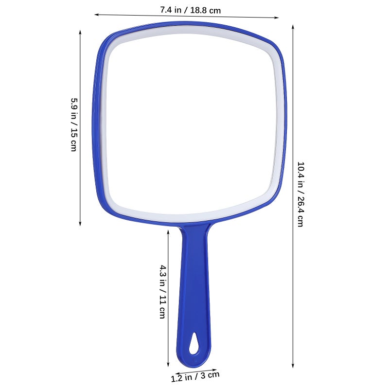 3 Pcs Handheld Mirror Makeup Mirror With Handle For Women Portable Personal Mirror Bathroom Hand Mirror Vanity Mirror For Home - Image 3
