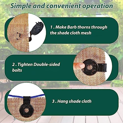 Optifit® 30pcs Clip for Fixing Net Cover In Place, Plastic Universal Clip for Fixing Sunshade, Bird Netting, Shade Net Cover for Gardening and Agriculture - Image 5