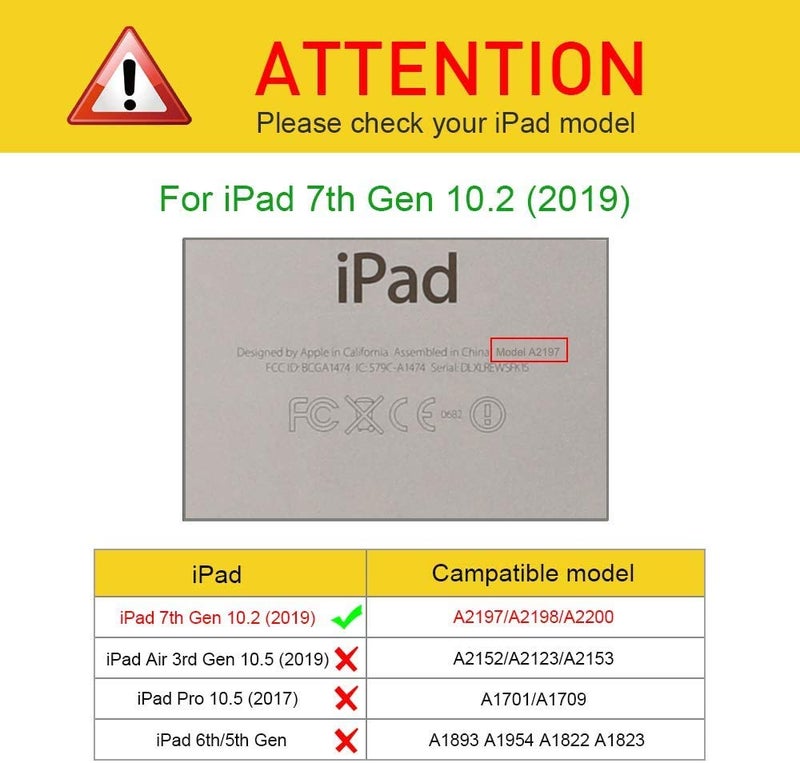 MOCA Case for 10.2 inch iPad 9th 8th 7th Generation 10.2" iPads 2021 2020 2019 Launch A2603 A2604 A2605 A2270 A2428 A2429 A2430 A2197 A2198 A2200 Flip Cover - Image 2