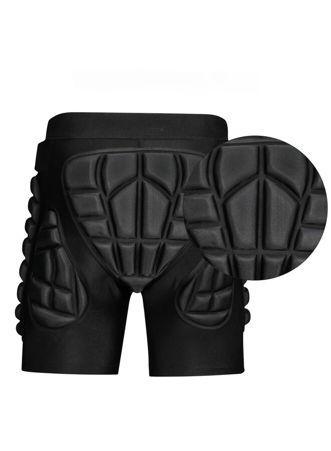 يُسلِّم شورت مبطن واقي، شورت مبطن، وسادات حماية للورك، شورت مطور، وسادات حماية للورك، وسادة حماية للورك للتزلج على الجليد والتزلج على الألواح (المقاس: XXL) - Image 3