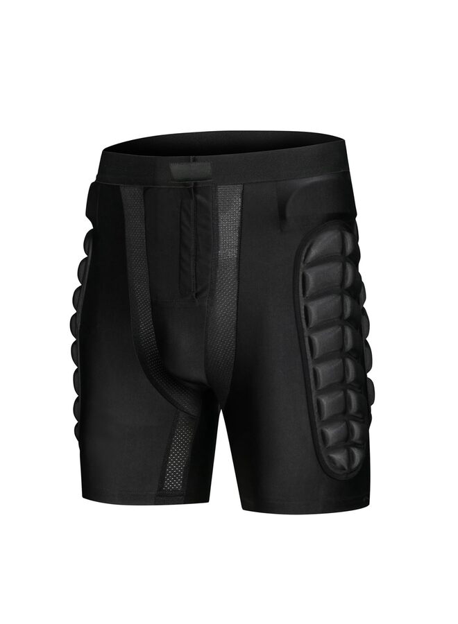 يُسلِّم شورت مبطن واقي، شورت مبطن، وسادات حماية للورك، شورت مطور، وسادات حماية للورك، وسادة حماية للورك للتزلج على الجليد والتزلج على الألواح (المقاس: XXL) - Image 1