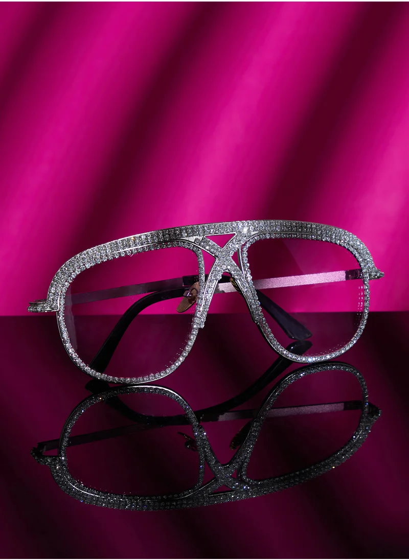 صوص هاوت HAUTE SAUCE by  Campus Sutra Women Oversized Sunglasses with UV Protected Lens Sunglasses