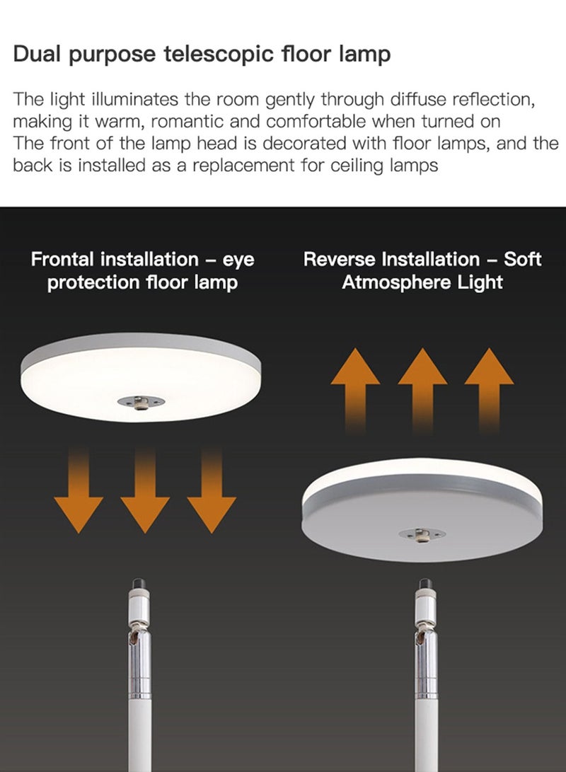 Sharpdo Fashion LED Vertical Floor Lamp Modern 360° Rotatable Eye Protection Stangding Light Living Room Bedroom Home Decor 24W - Image 4