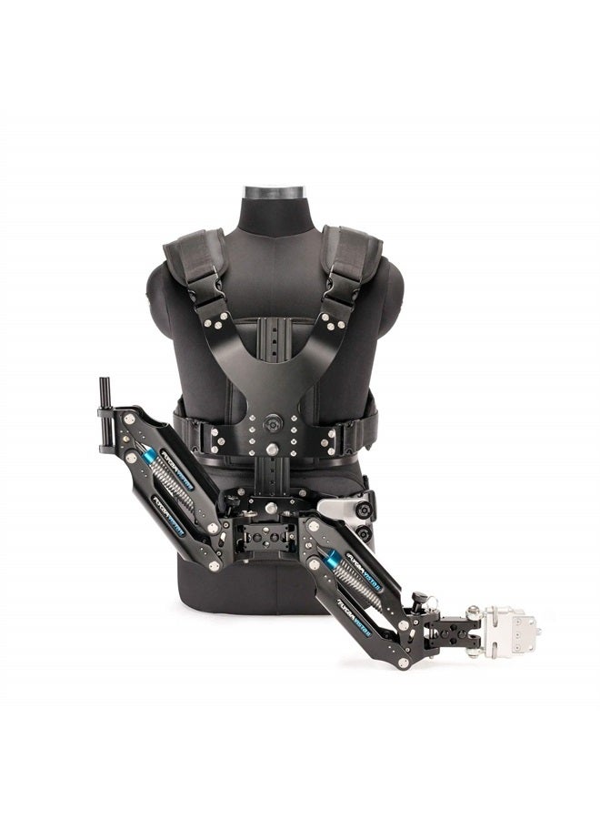 FLYCAM Vista-II Stabilizing Arm & Vest for Handheld Video Camera Stabilizer. Absorbs Walking/Running Shocks & Reduces Fatigue. Left/Right Arm Mounting Options, 15kg / 33lb Payload + Bag (VSTA-II-AV) - Image 1