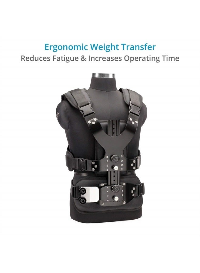 FLYCAM Vista-II Stabilizing Arm & Vest for Handheld Video Camera Stabilizer. Absorbs Walking/Running Shocks & Reduces Fatigue. Left/Right Arm Mounting Options, 15kg / 33lb Payload + Bag (VSTA-II-AV) - Image 2