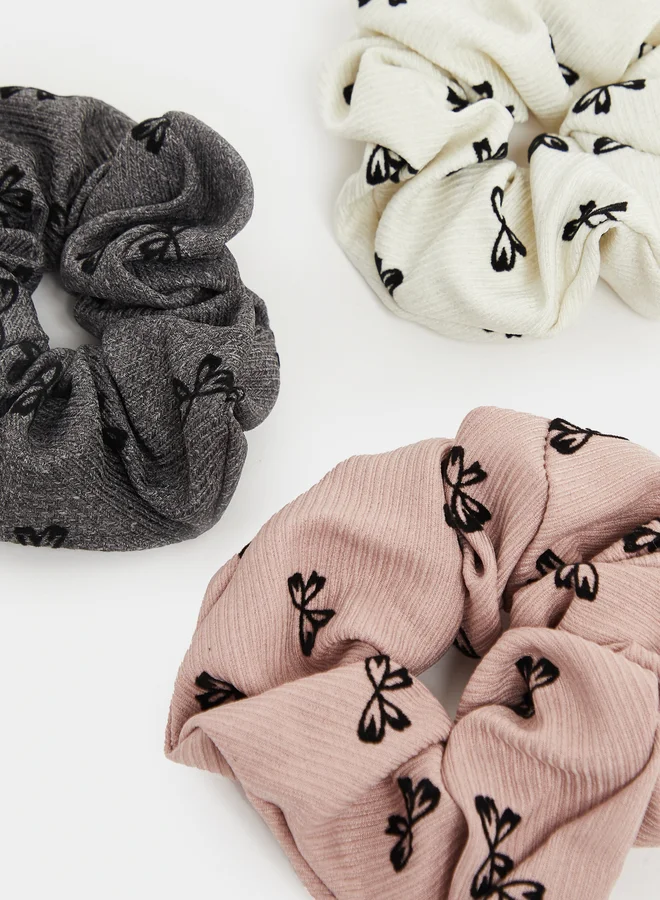 Styli Set of 3 - Bow Print Scrunchies