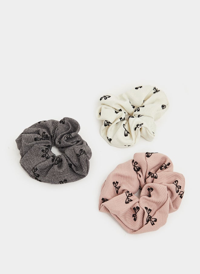Styli Set of 3 - Bow Print Scrunchies  - Image 3