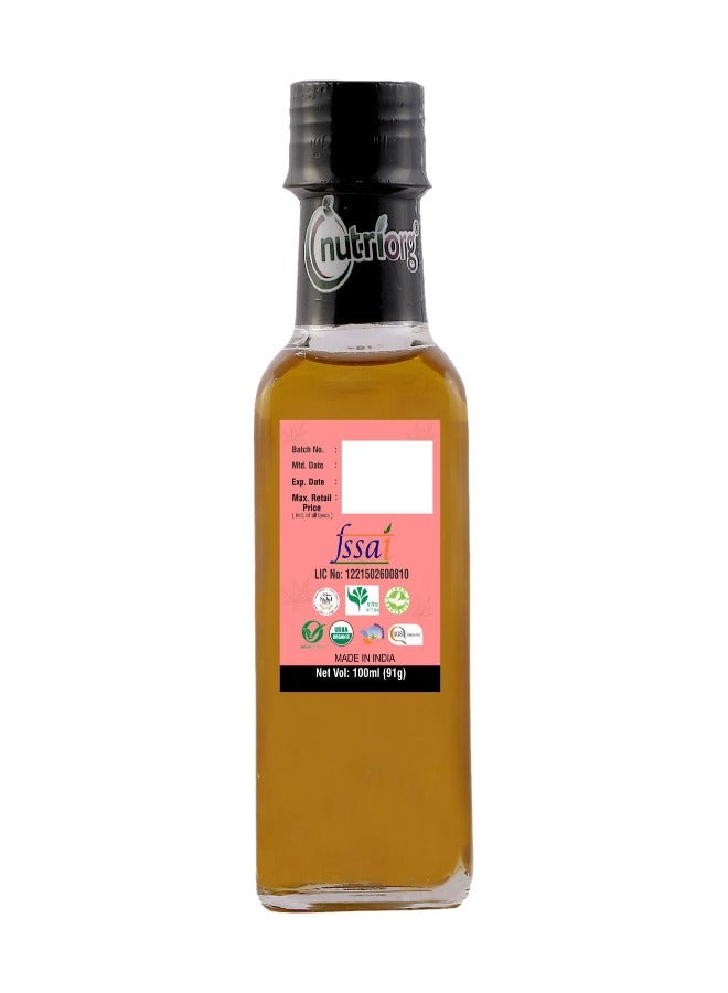 nutriorg Cold Pressed 100% Organic Castor Oil 100 ml with Deep Nourishing Properties for Hair & Skin - Image 3