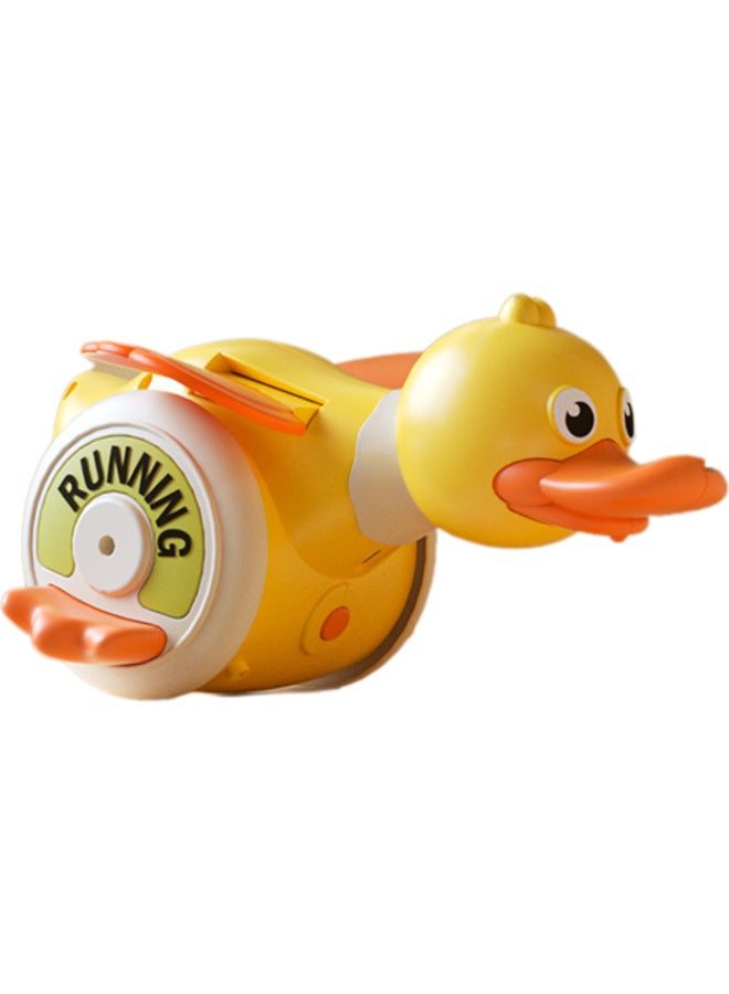 ماكدو لعبة بط صغير يزحف مع أضواء وموسيقى - حركة واقعية، تشجيع على قضاء الوقت على البطن وخطواته الأولى، مثالية للأطفال من عمر 3 إلى 18 شهرًا، هدية مثالية للأولاد والبنات - Image 1