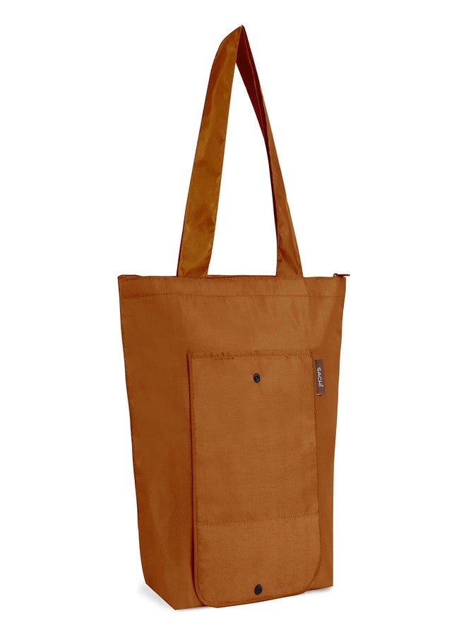 Sachi 3 Piece Market Tote Set - Insulated Therm,an Reusable Grocery Bags for Cold and Hot Foods - Lightweight, Portable and Fold-able (Marble Sunset) - Image 3